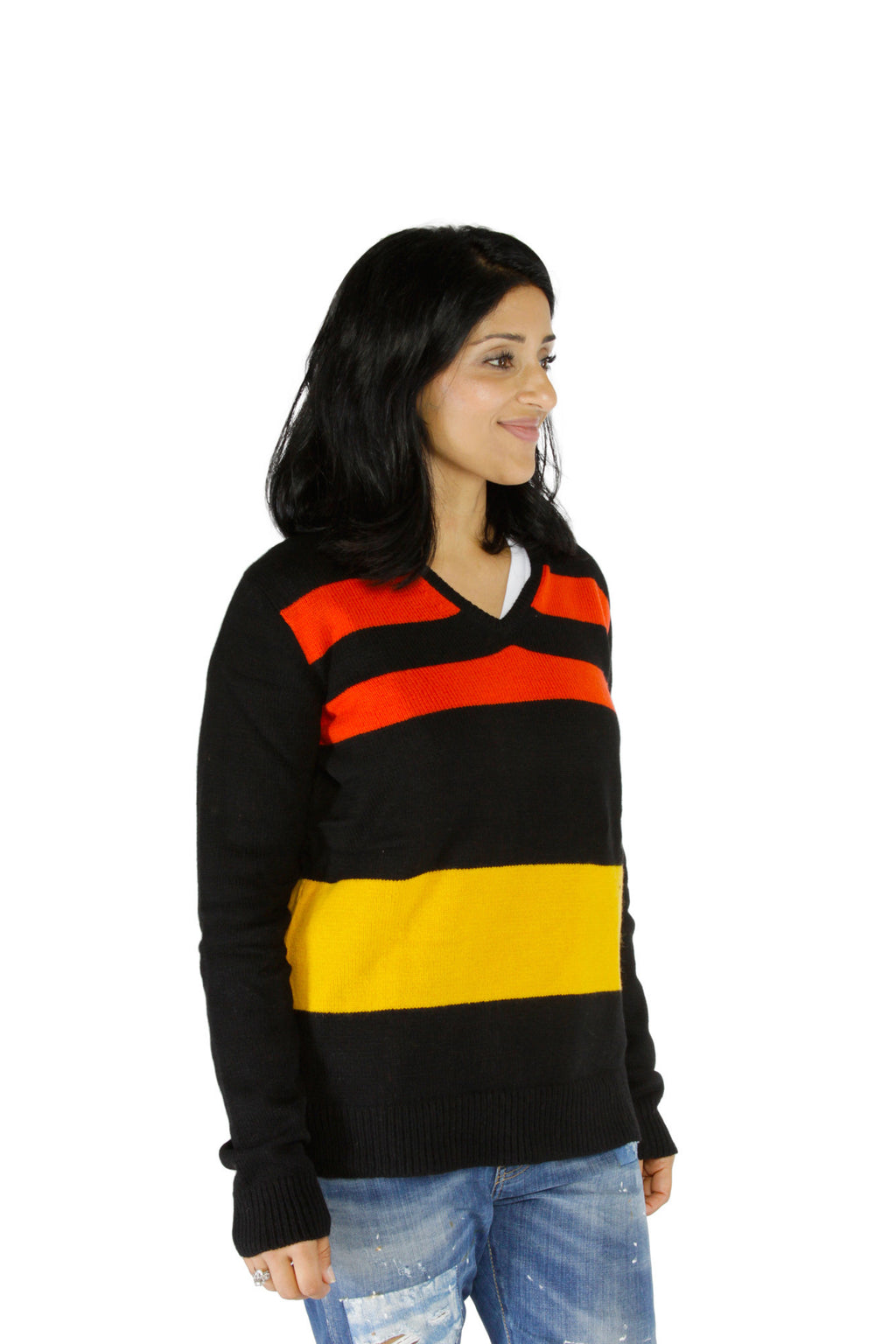 Women's Cashmere Colorblock Sweater